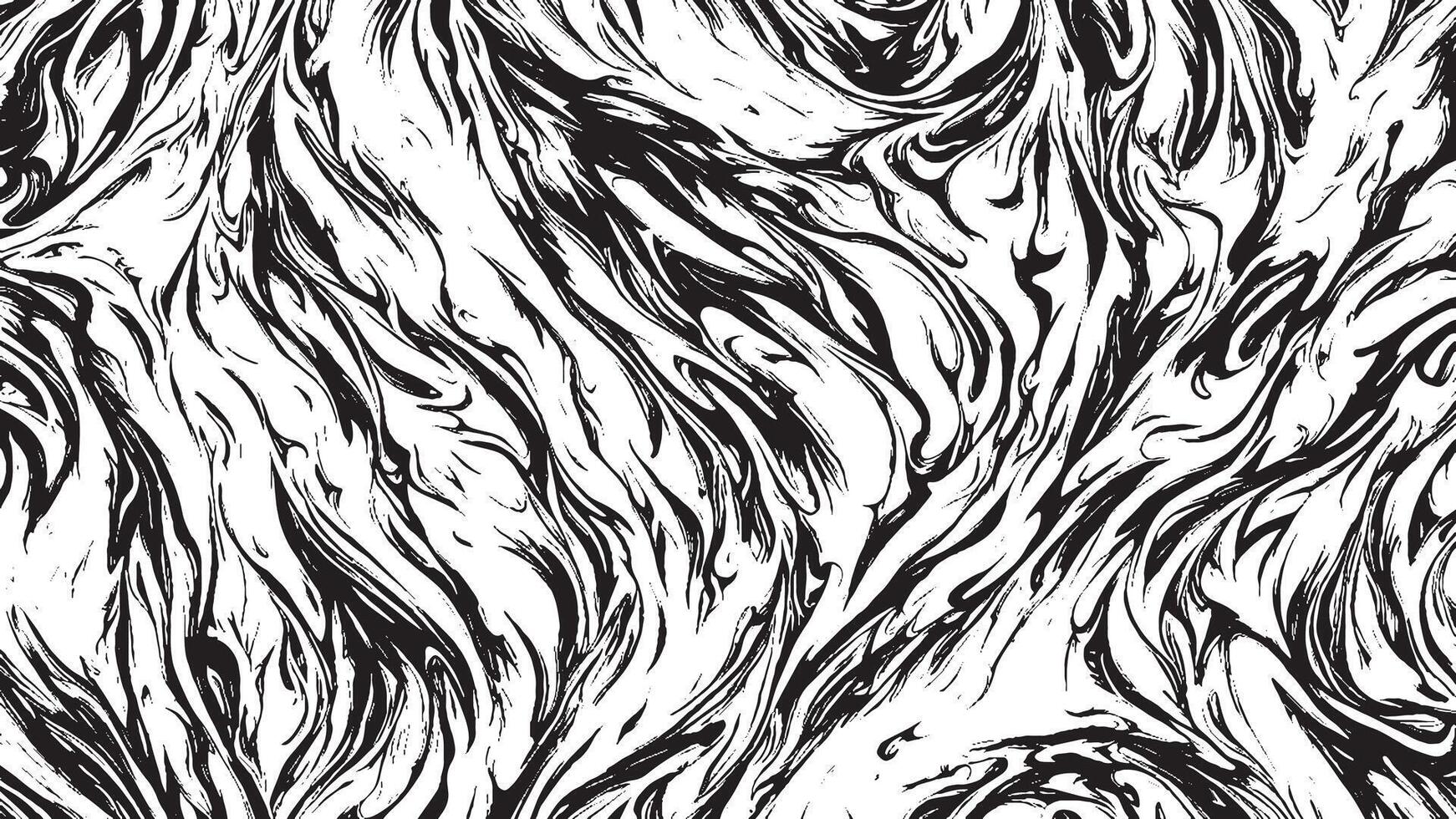 Detailed Black Grunge Texture on White Background vector