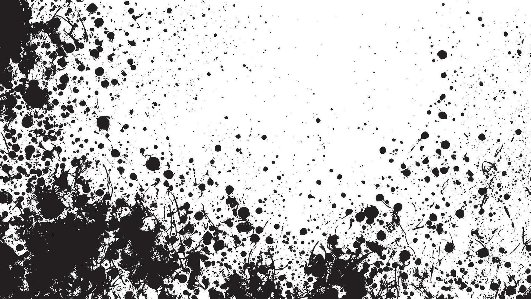 Black and White Detailed Grunge Gritty Texture for Background vector