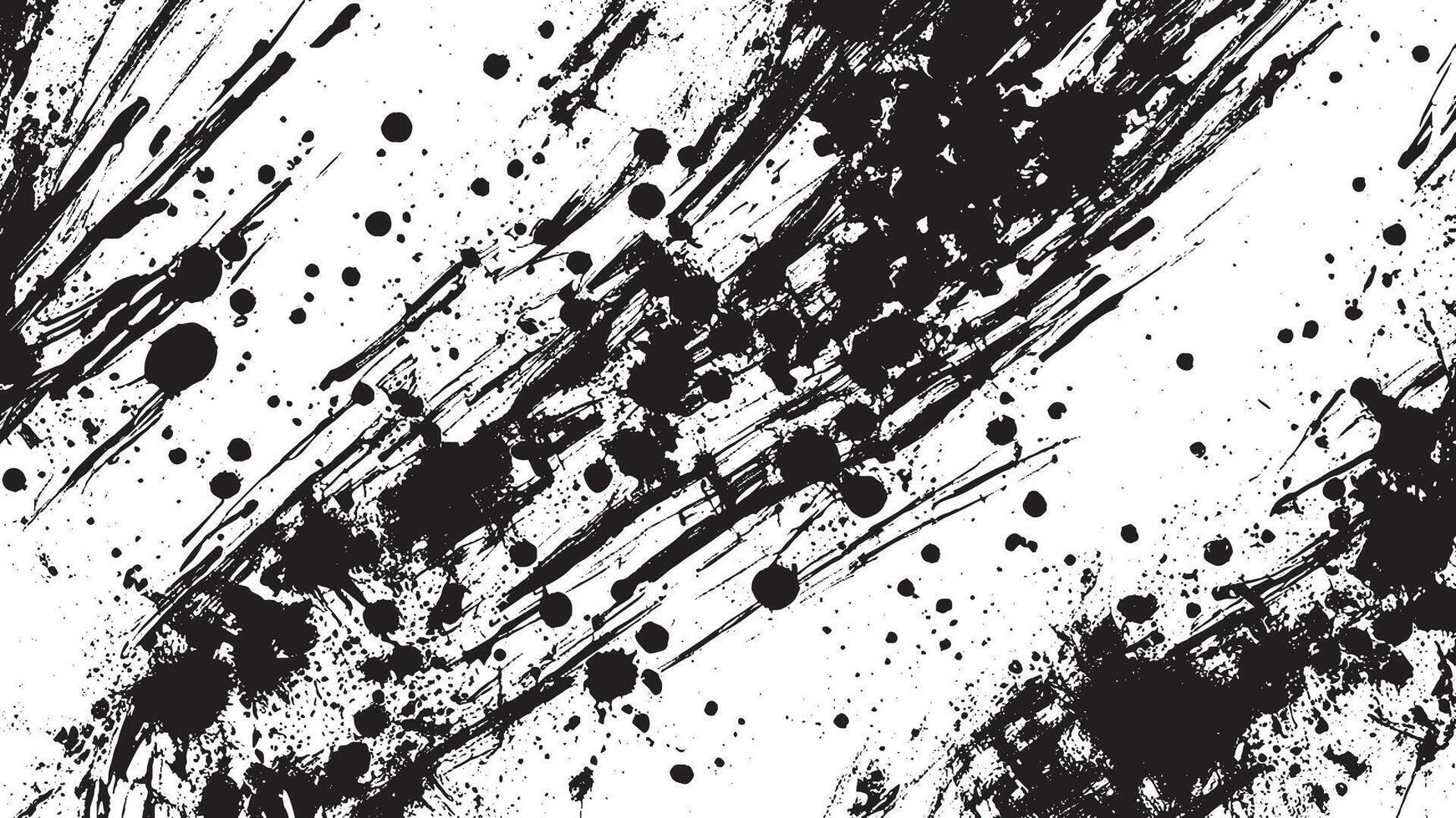 Black and White Detailed Grunge Gritty Texture for Background vector
