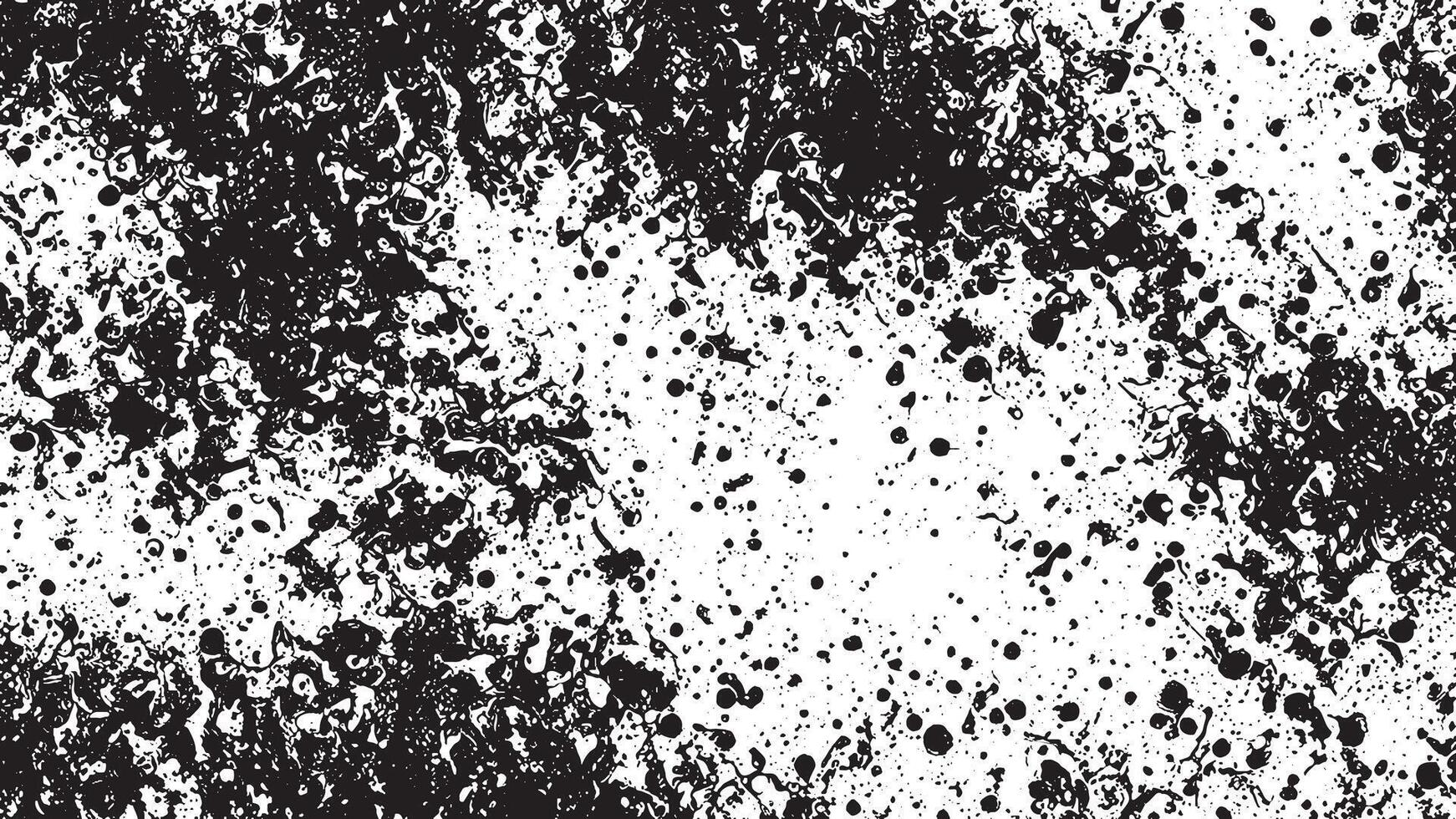 Intricately Textured Monochrome Grunge Overlay on White Background, Highlighting Fine Details vector