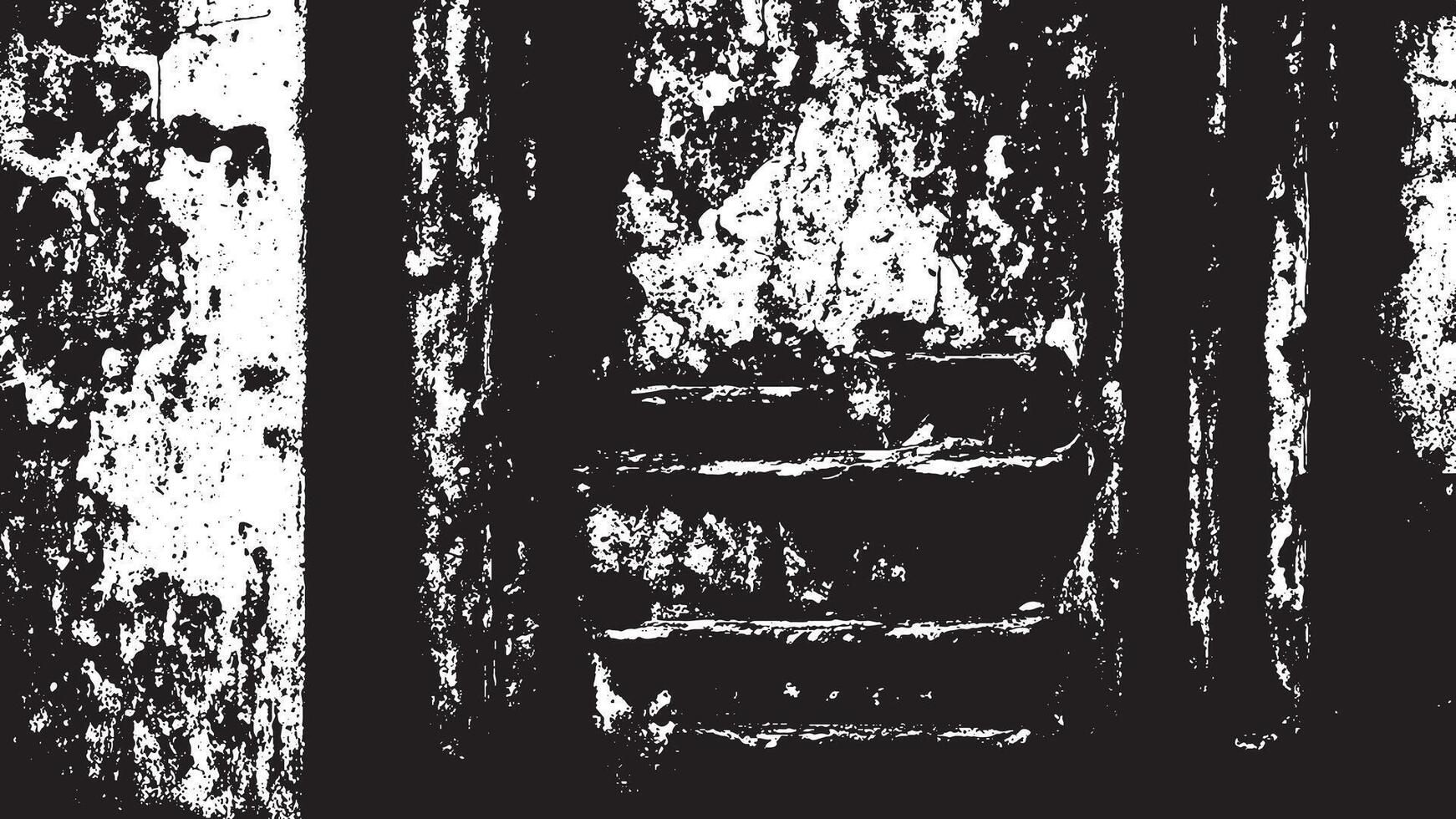 Intricately Textured Monochrome Grunge Overlay on White Background, Highlighting Fine Details vector