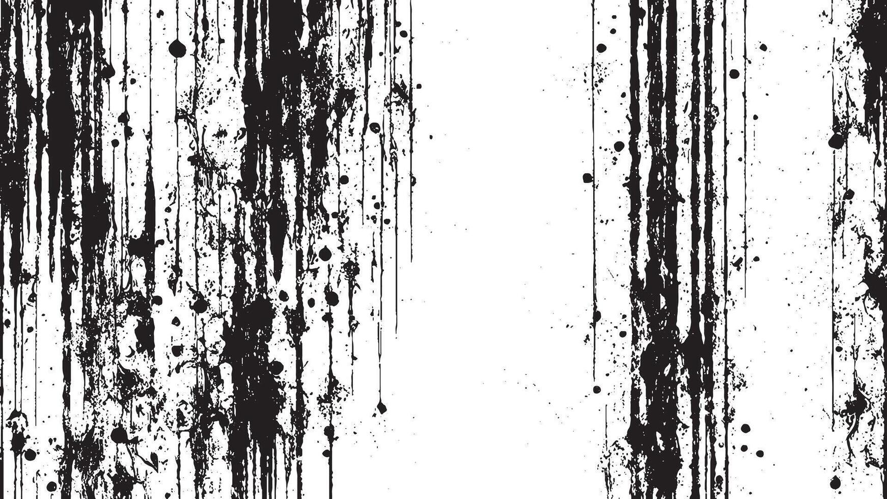 Intricately Textured Monochrome Grunge Overlay on White Background, Highlighting Fine Details vector