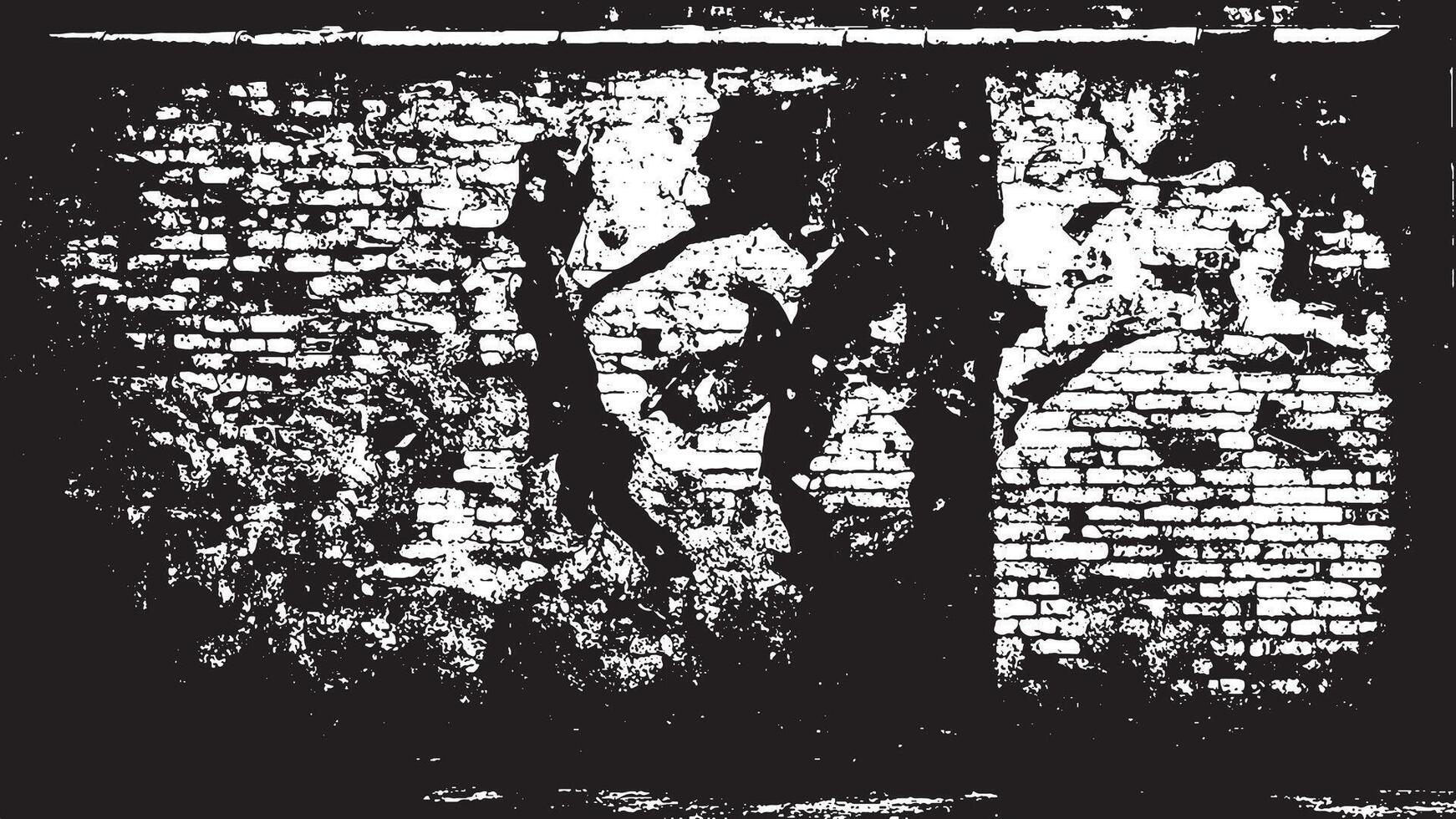 Intricately Textured Monochrome Grunge Overlay on White Background, Highlighting Fine Details vector