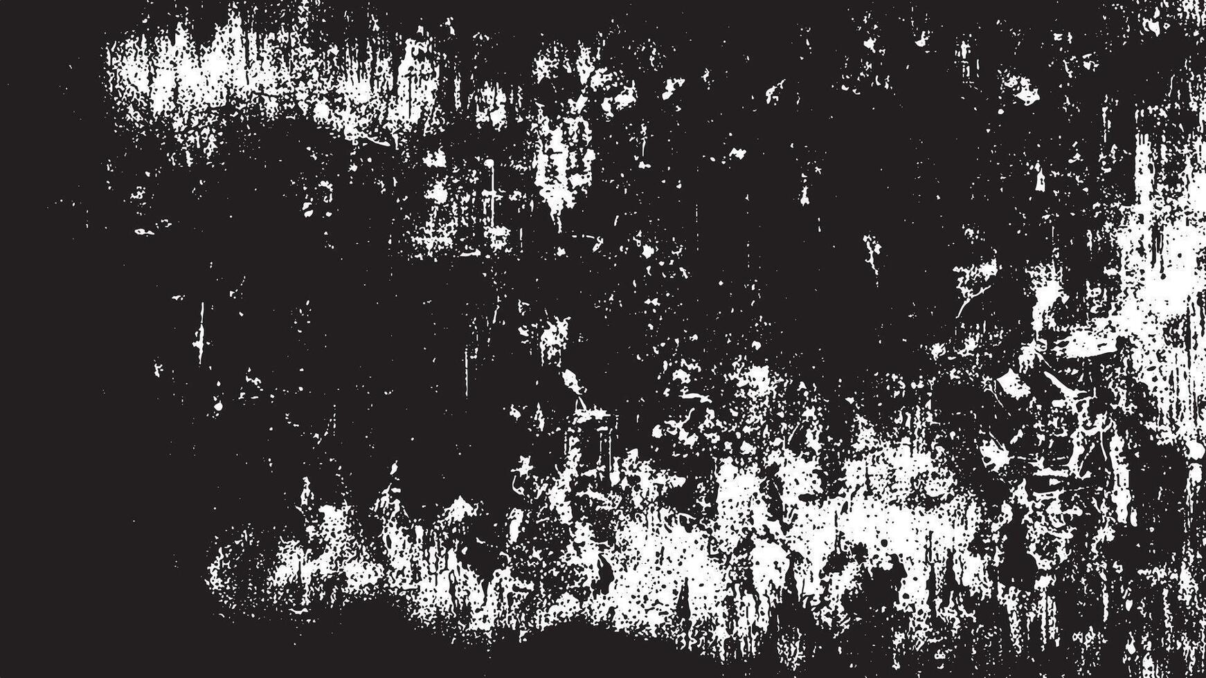 Fine Grain Monochrome Grunge Overlay Texture with Subtle Distress and Intricate Patterns vector