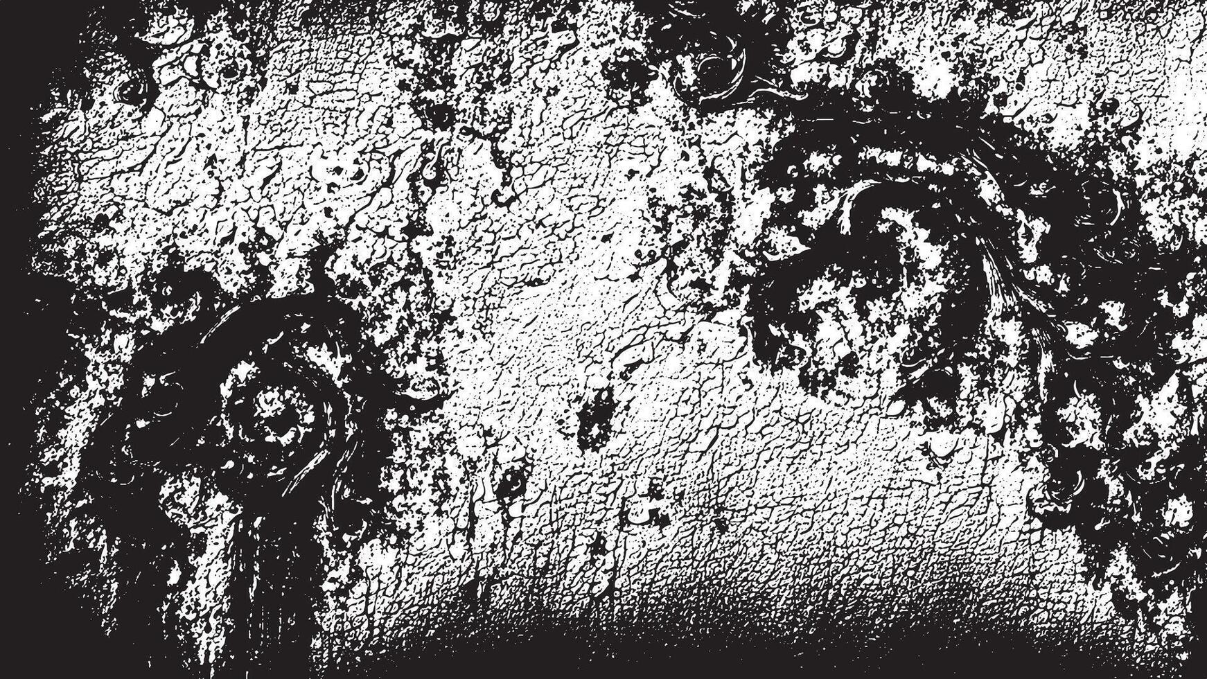 Distressed Black and White Texture Background with Detailed Grunge and Complex Texture vector