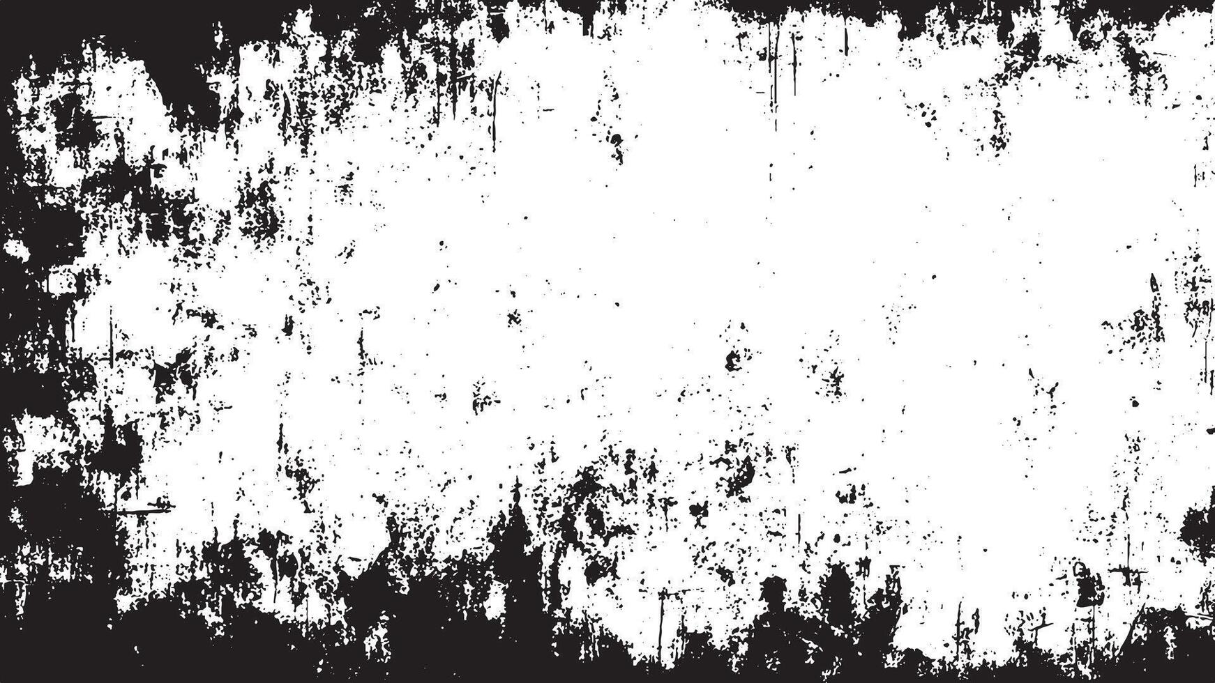High Contrast Black and White Distressed grunge Texture with Detailed texture, Perfect for Dramatic Effects vector