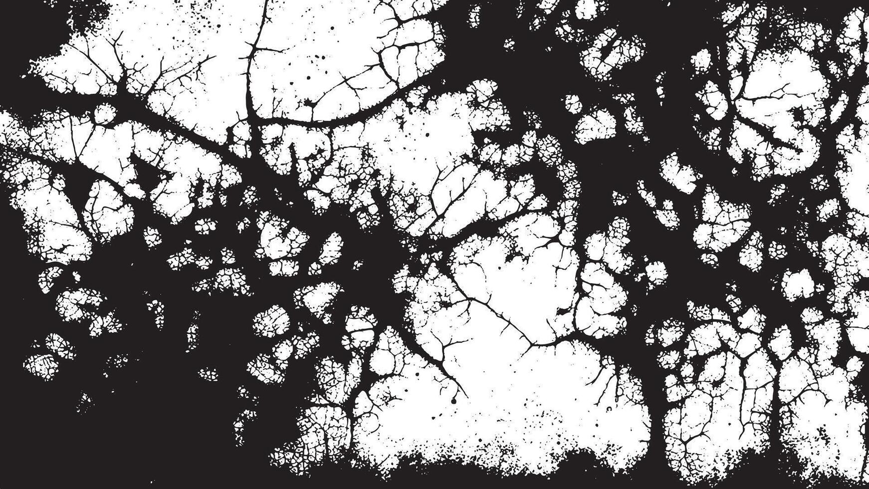 High Contrast Black and White Distressed grunge Texture with Detailed texture, Perfect for Dramatic Effects vector