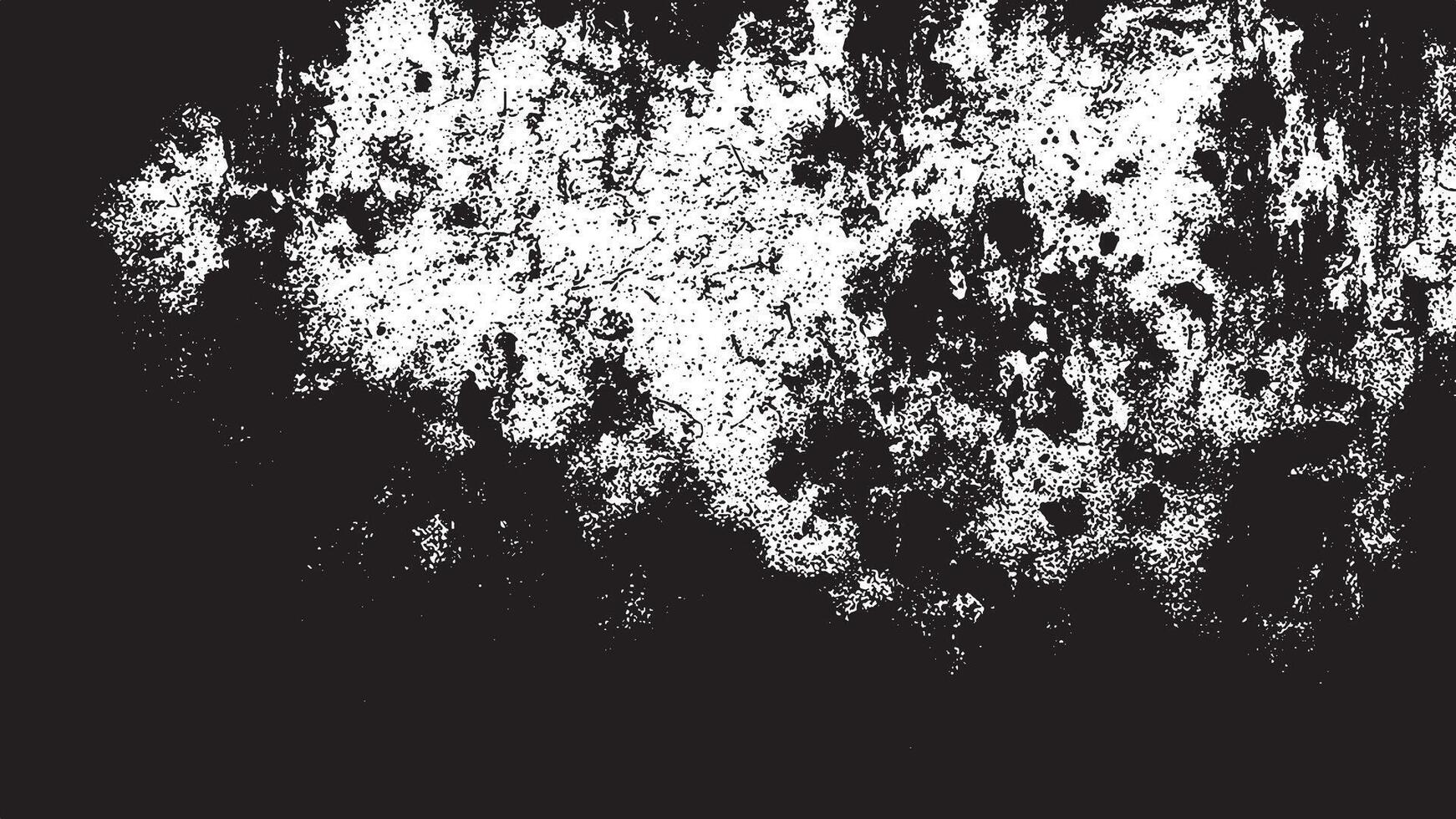 High Contrast Black and White Distressed grunge Texture with Detailed texture, Perfect for Dramatic Effects vector