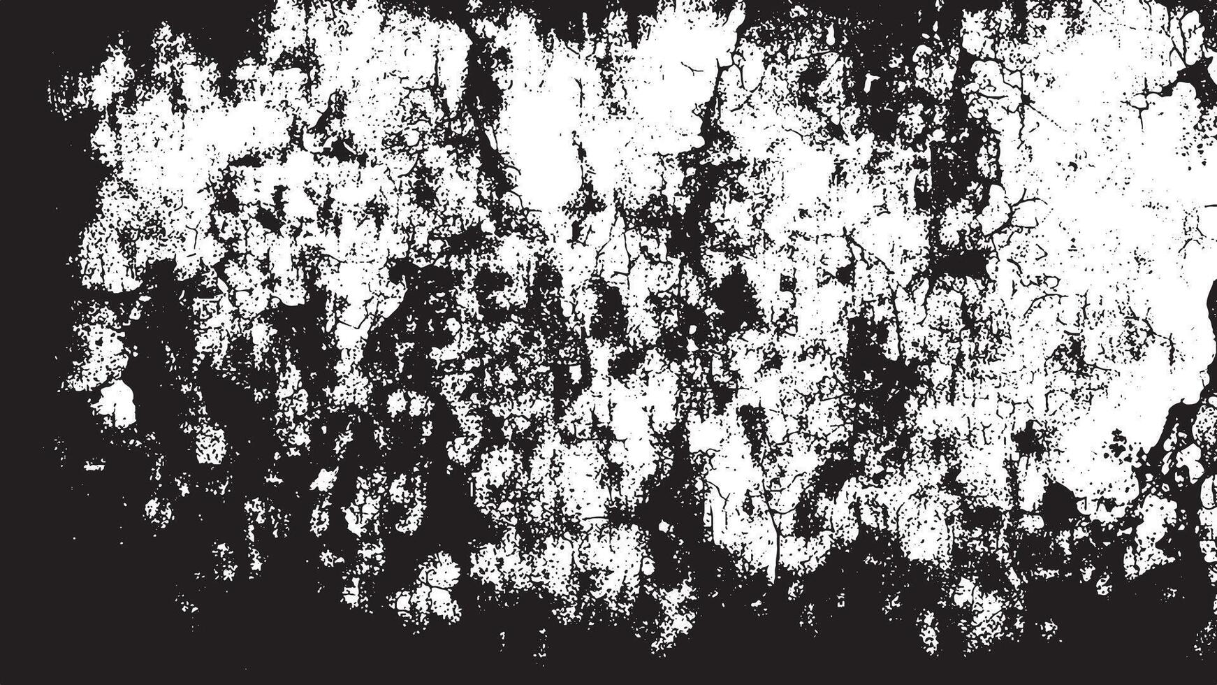 High Contrast Black and White Distressed grunge Texture with Detailed texture, Perfect for Dramatic Effects vector