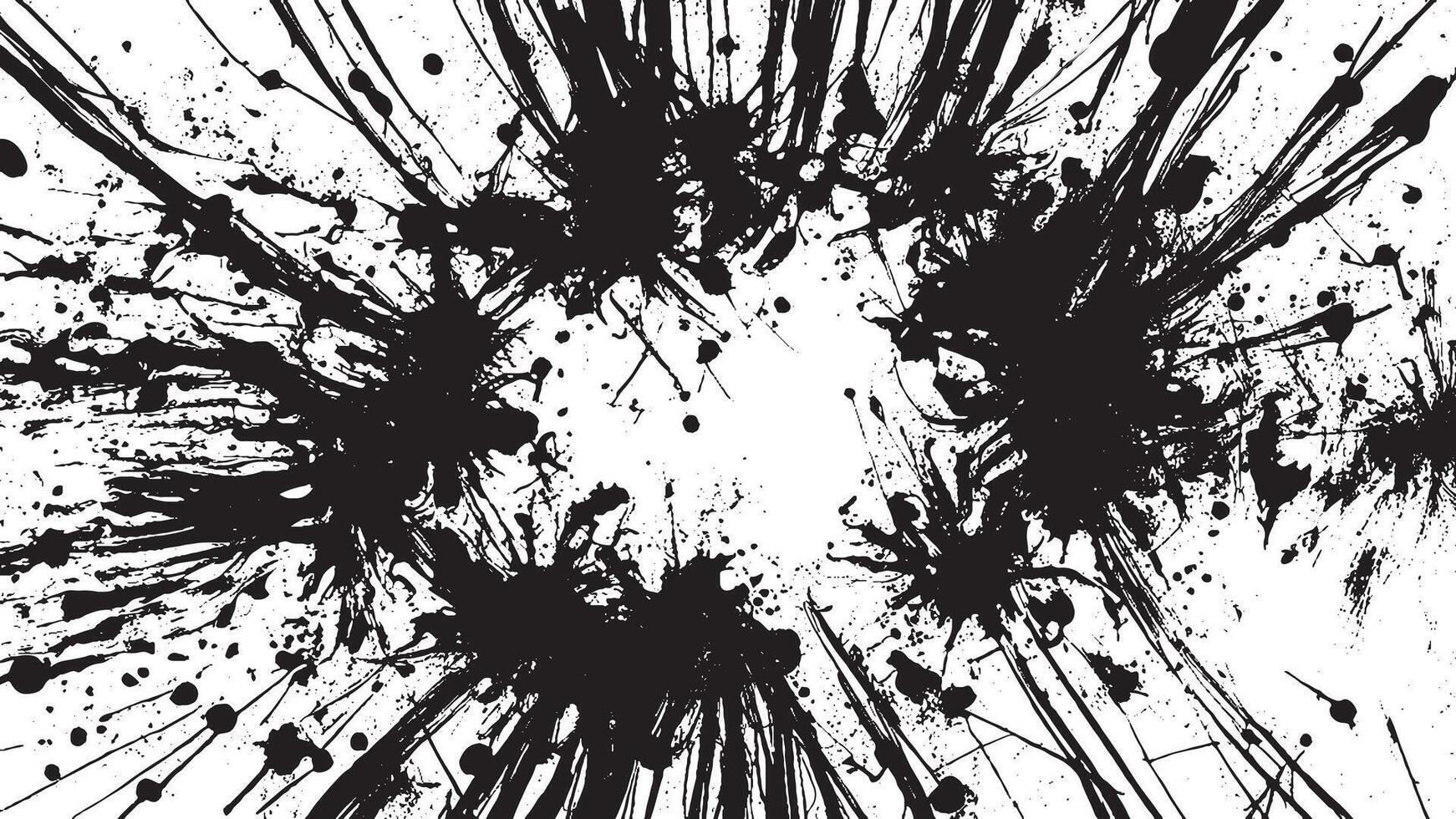 High Contrast Black and White Distressed grunge Texture with Detailed texture, Perfect for Dramatic Effects vector