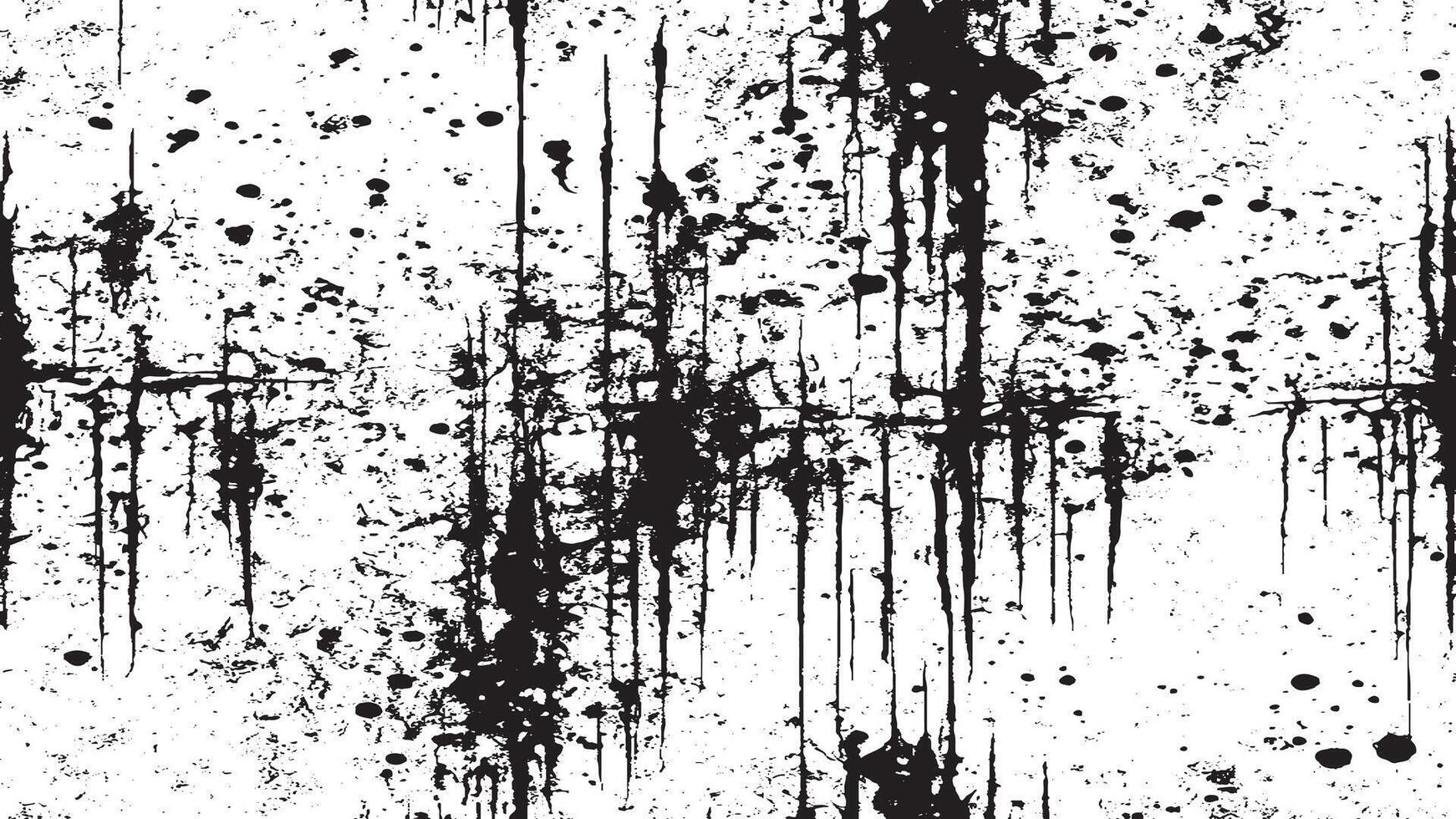 Rugged Black Grunge Texture Overlay on White Background - High-Resolution Graphic vector