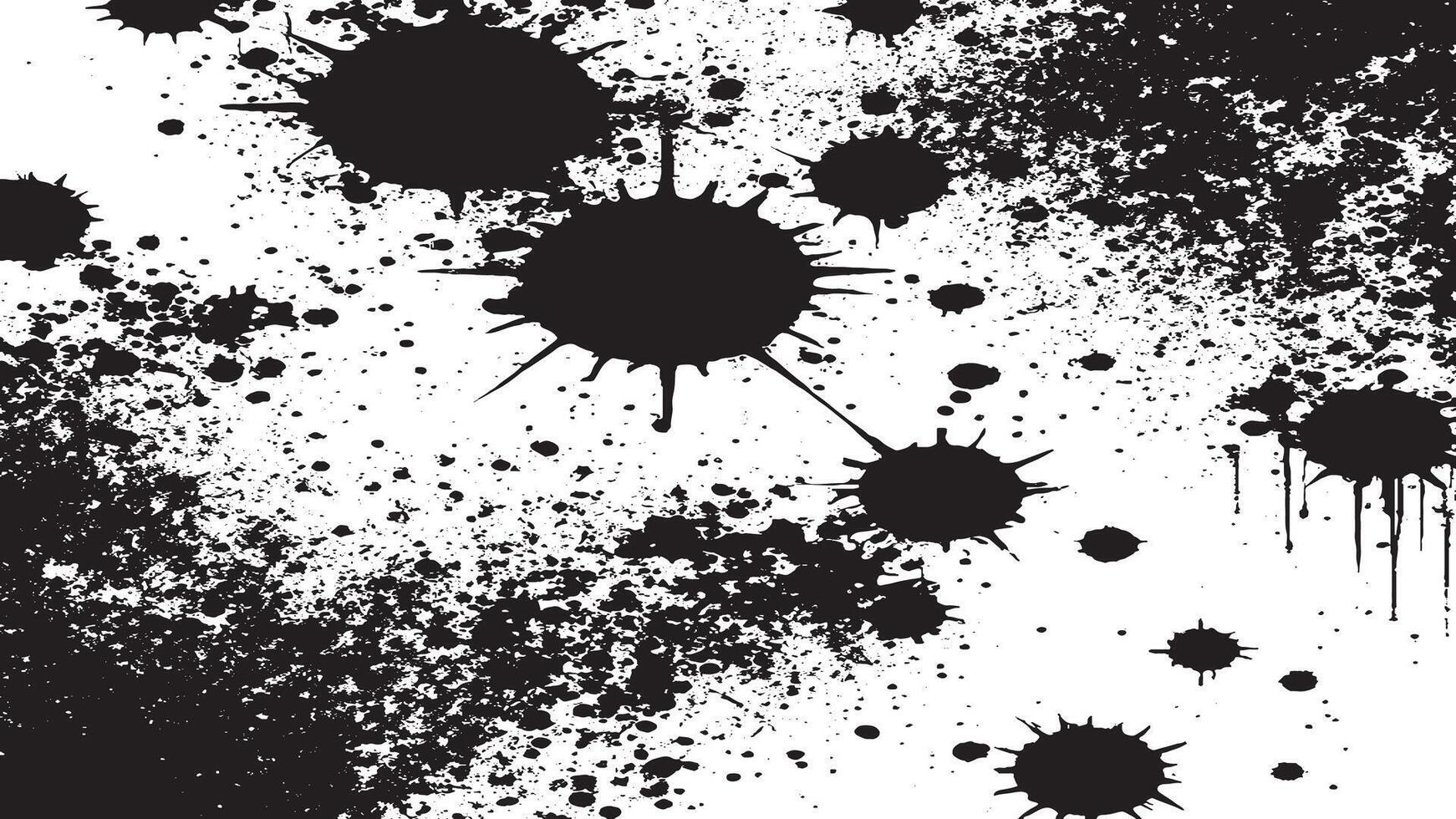Rugged Black Grunge Texture Overlay on White Background - High-Resolution Graphic vector