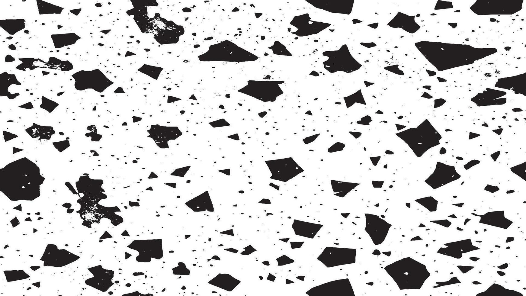 Rough and Gritty Black Grunge Pattern on White Background - High-Resolution vector