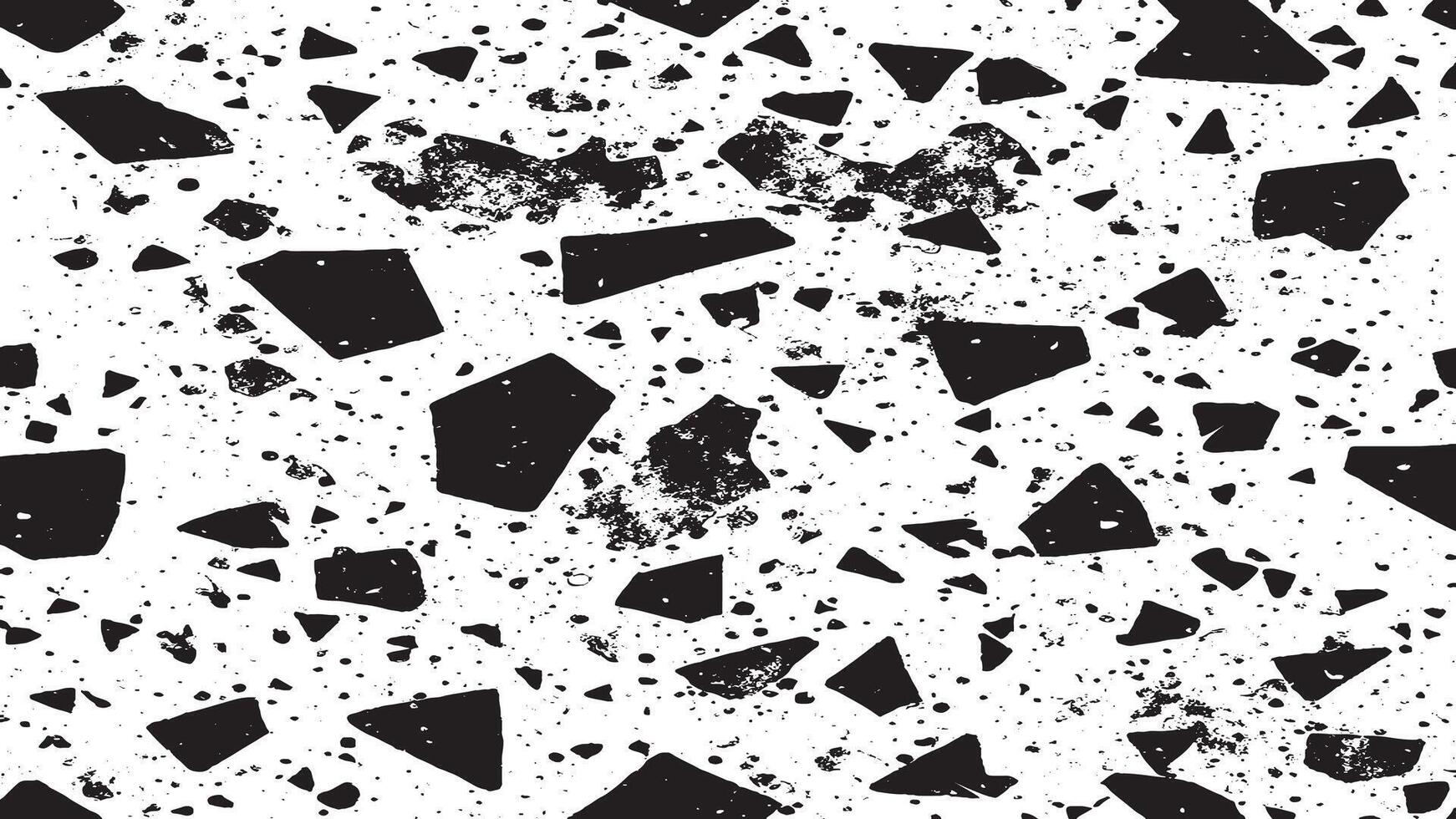 Rough and Gritty Black Grunge Pattern on White Background - High-Resolution vector