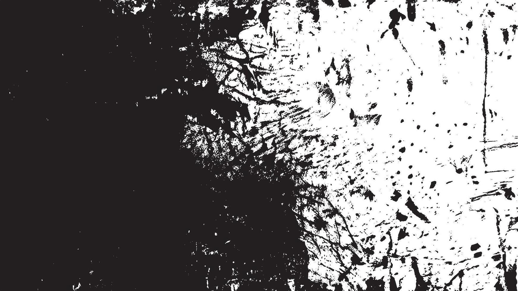 Black grunge Gritty Monochrome Overlay Texture on White Background for backgrounds and textures vector