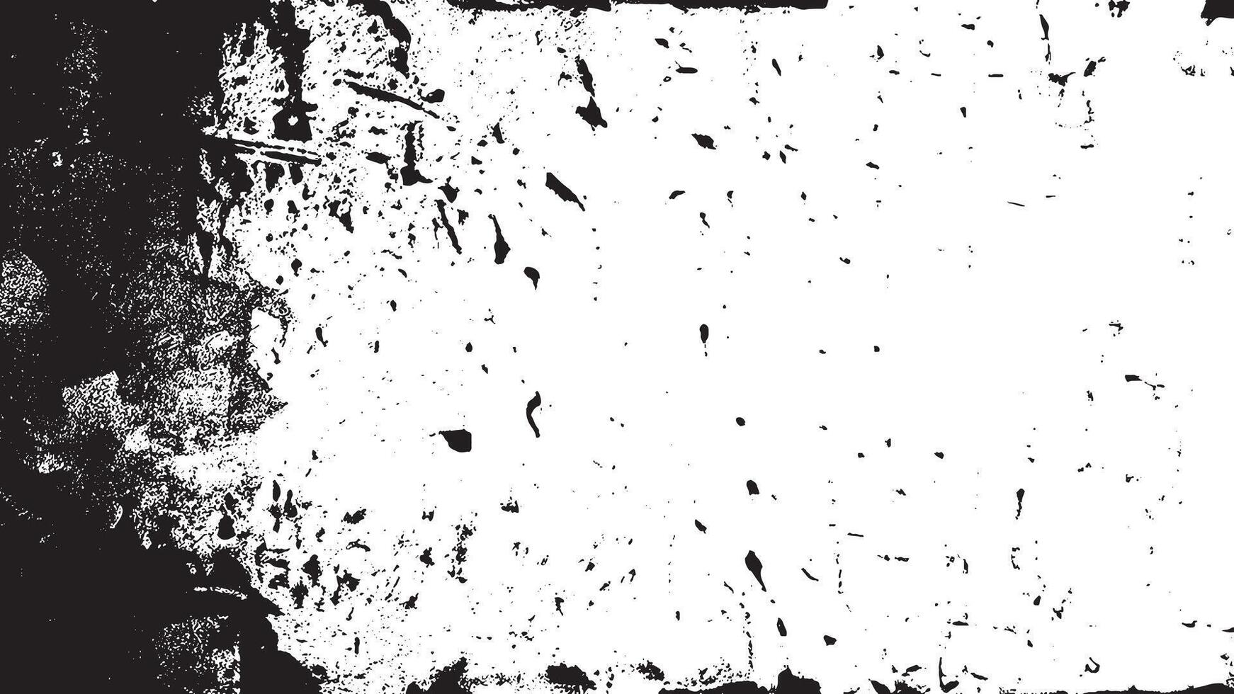 Black grunge Gritty Monochrome Overlay Texture on White Background for backgrounds and textures vector