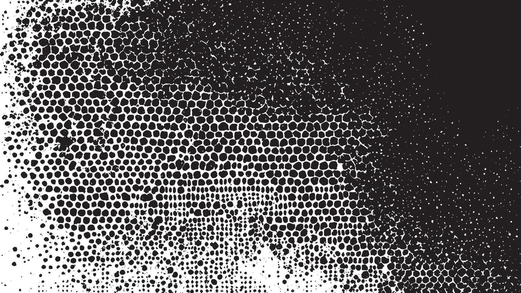 Black grunge Gritty Monochrome Overlay Texture on White Background for backgrounds and textures vector