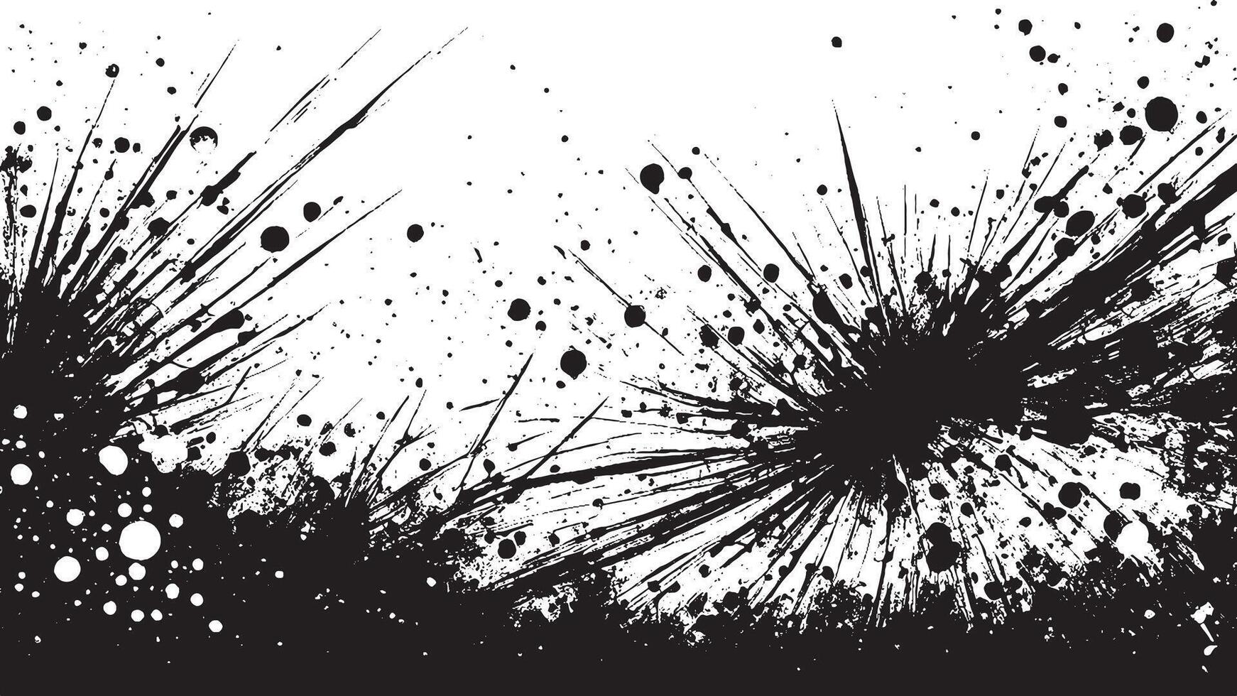 Black grunge Gritty Monochrome Overlay Texture on White Background for backgrounds and textures vector