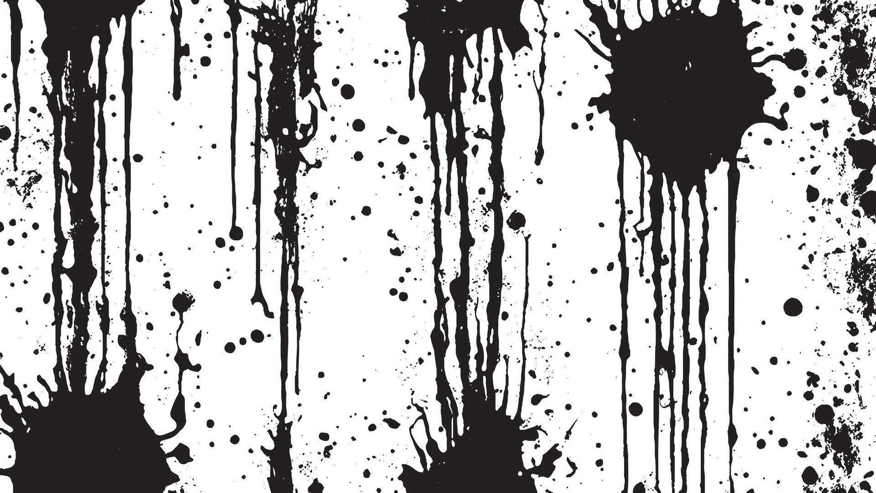 Black grunge Gritty Monochrome Overlay Texture on White Background for backgrounds and textures vector
