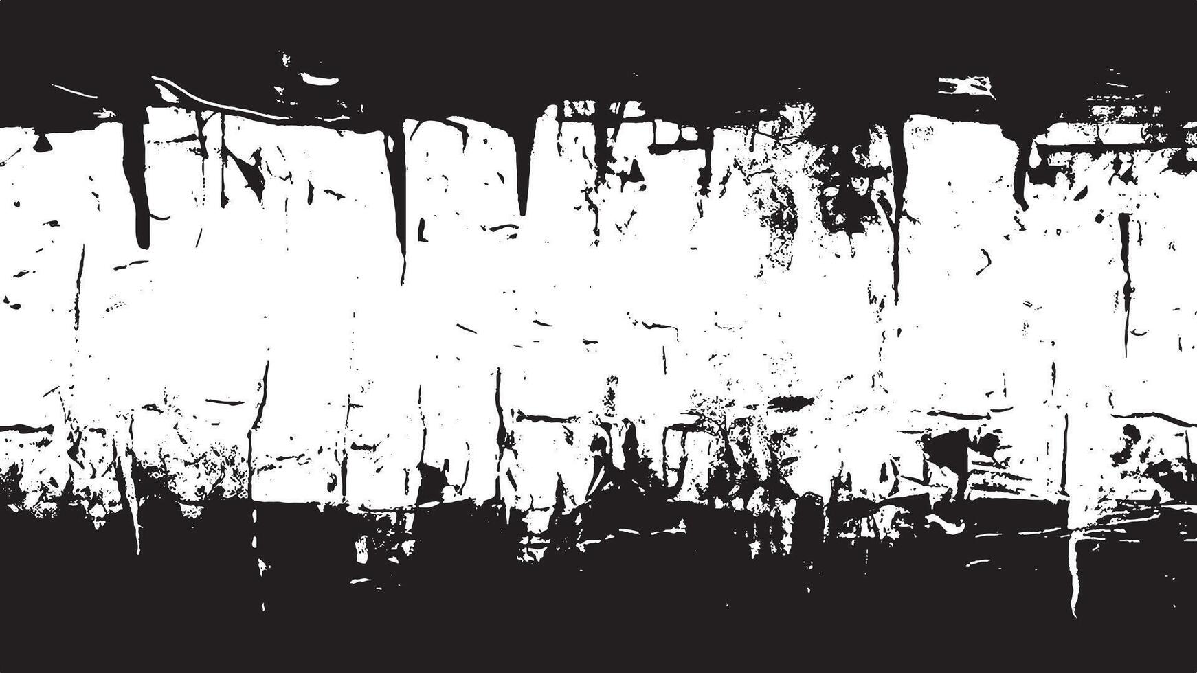 Black and White Monochrome Grunge Texture for Backgrounds vector