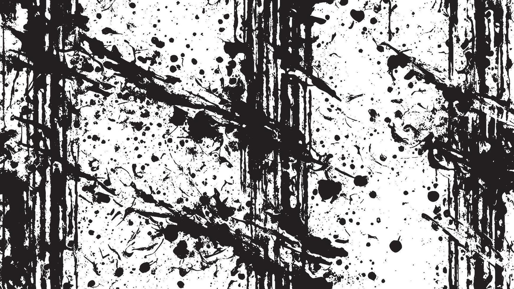 Black and White Monochrome Grunge Texture for Backgrounds vector