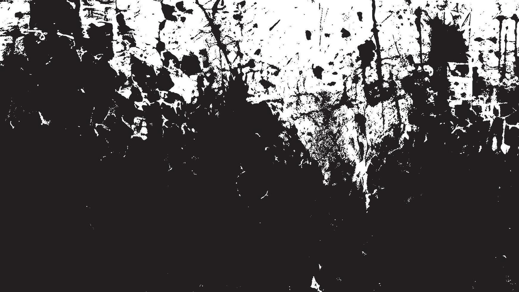 Black grungy Gritty Texture Illustration on White Background for backgrounds and textures, black overlay monochrome texture on white background vector