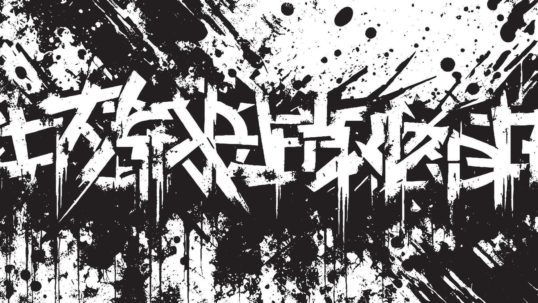 Black grungy Gritty Texture Illustration on White Background for backgrounds and textures, black overlay monochrome texture on white background vector