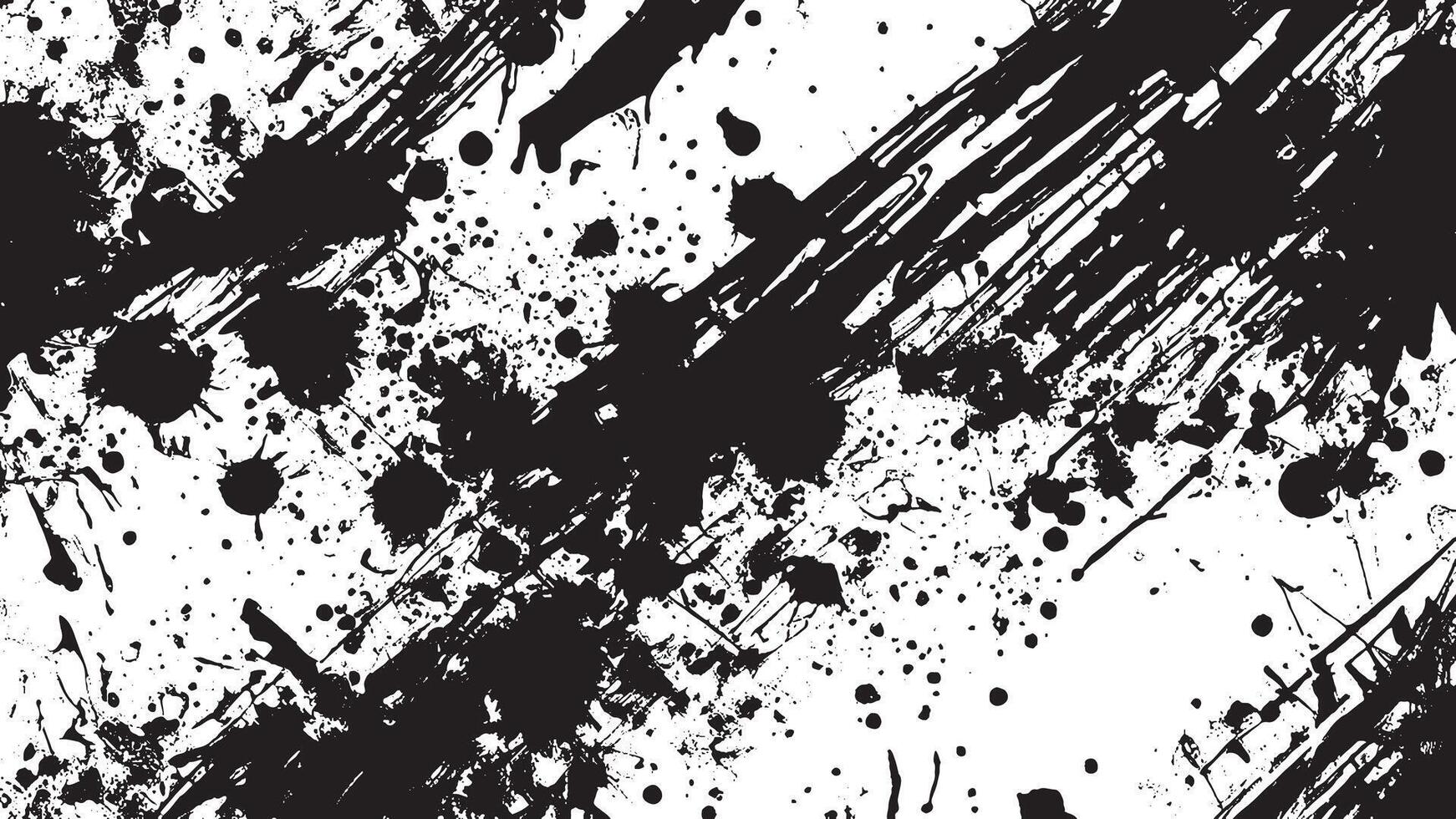 Black grungy Gritty Texture Illustration on White Background for backgrounds and textures, black overlay monochrome texture on white background vector