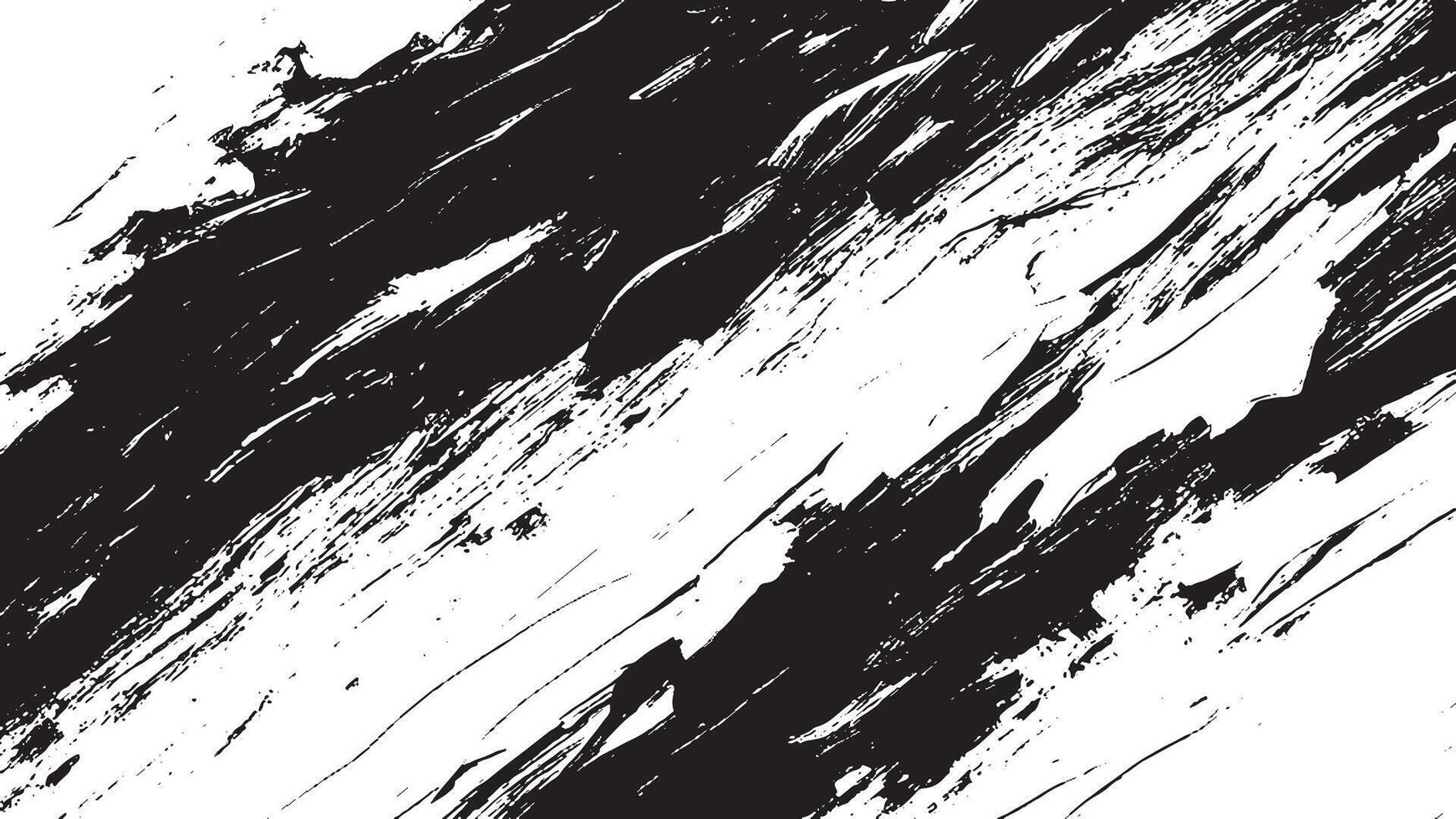 black monochrome grunge texture overlay on white background for backgrounds and textures and overlay, grunge brush stroke, destressed grunge. vector