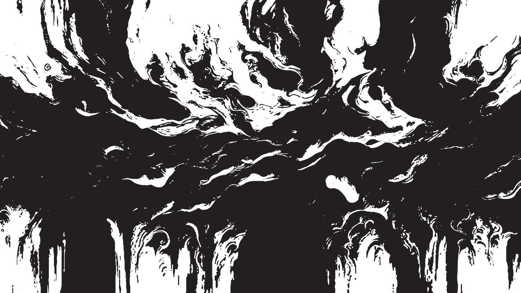 black monochrome grunge texture overlay on white background for backgrounds and textures and overlay, grunge brush stroke, destressed grunge. vector