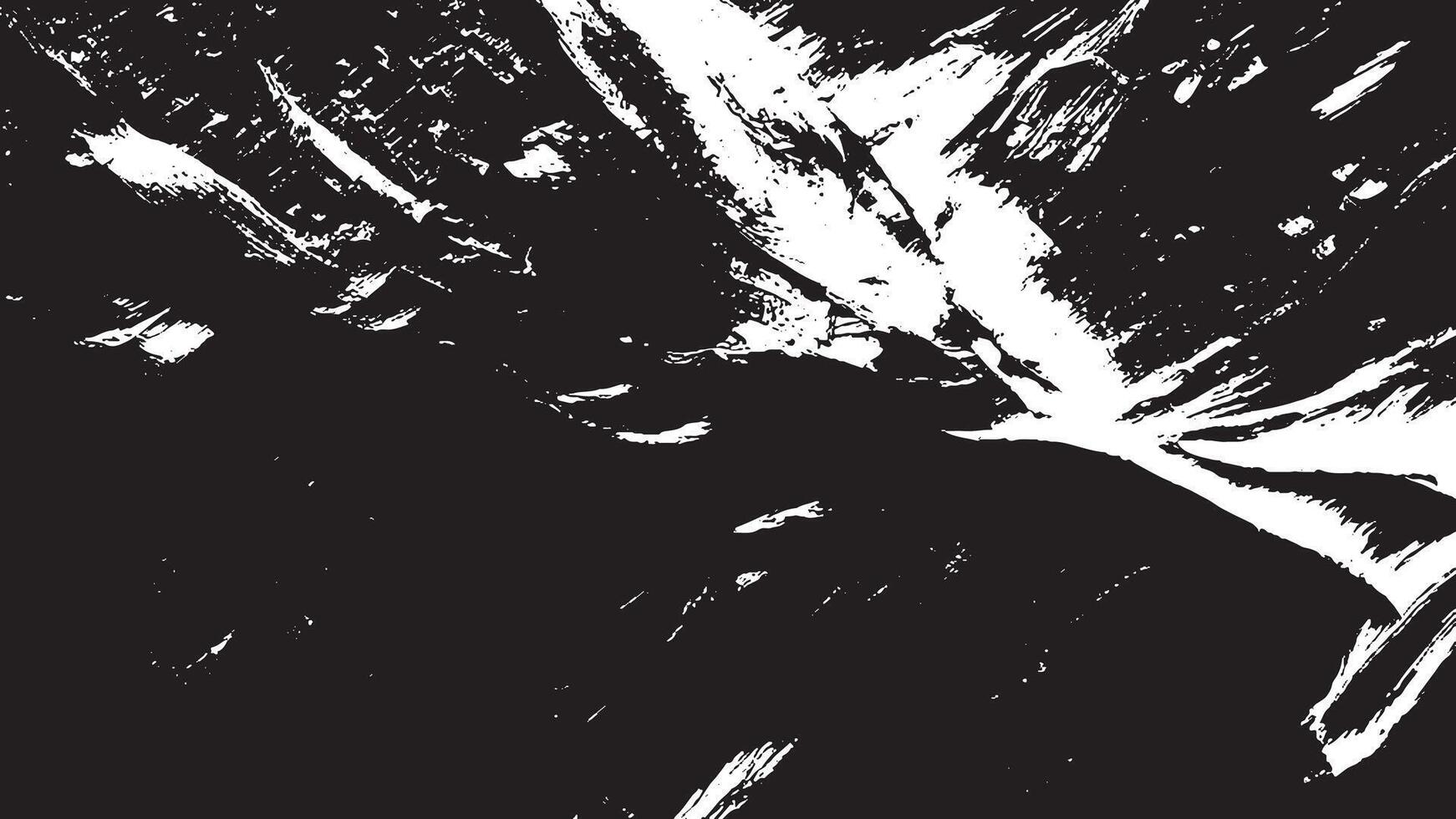 black monochrome grunge texture overlay on white background for backgrounds and textures and overlay, grunge brush stroke, destressed grunge. vector