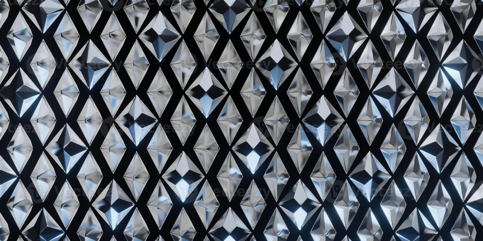 Silver Diamond Pattern Design photo