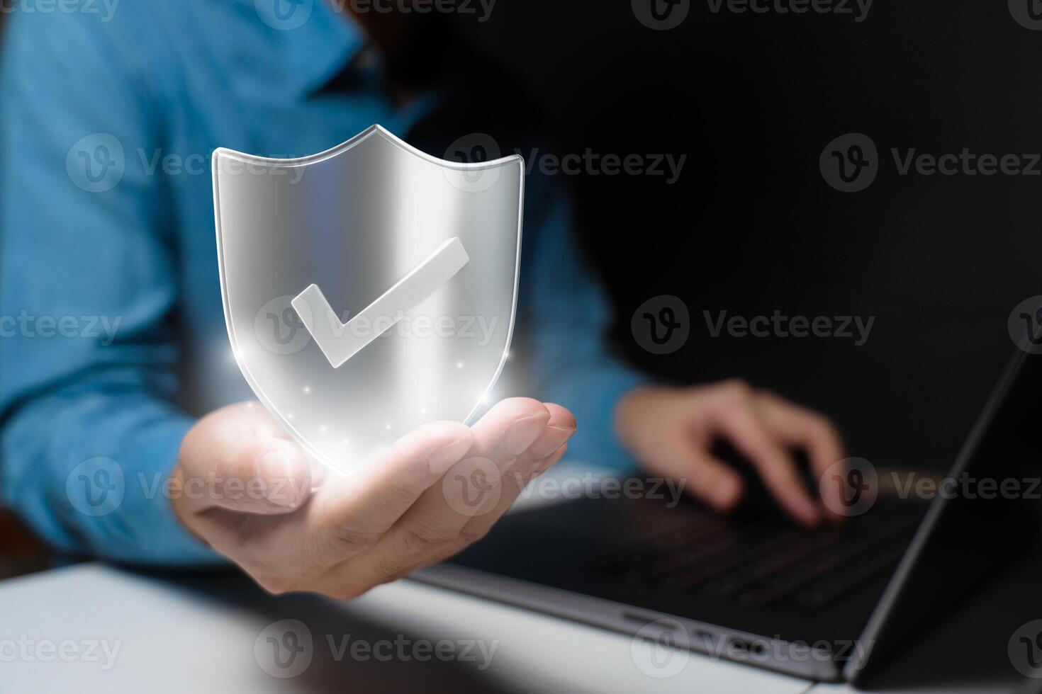 Concept Insurance Shield Icon photo