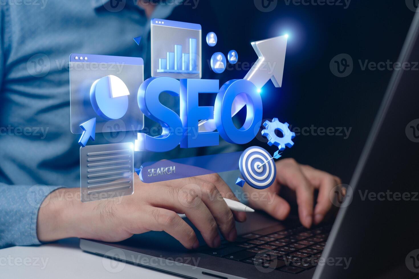 SEO Digital Marketing Concept photo