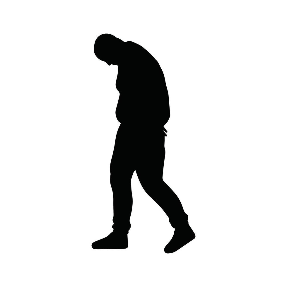 Silhouette man illustration vector