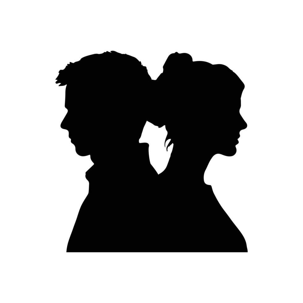 Silhouette man illustration vector
