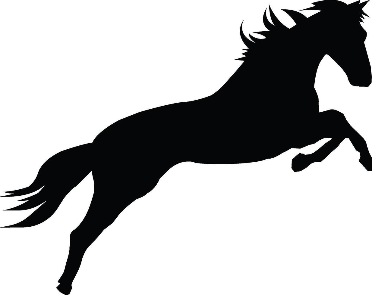Horse silhouette Art illustration vector