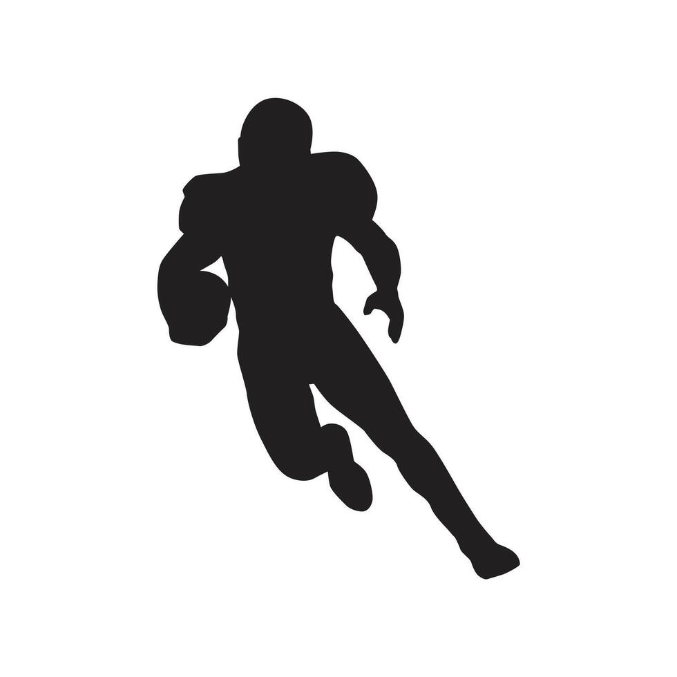 American football silhouette vector