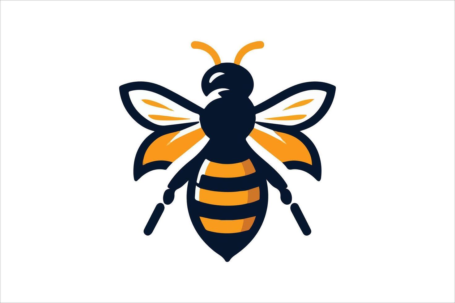 Colorful bee illustration image vector