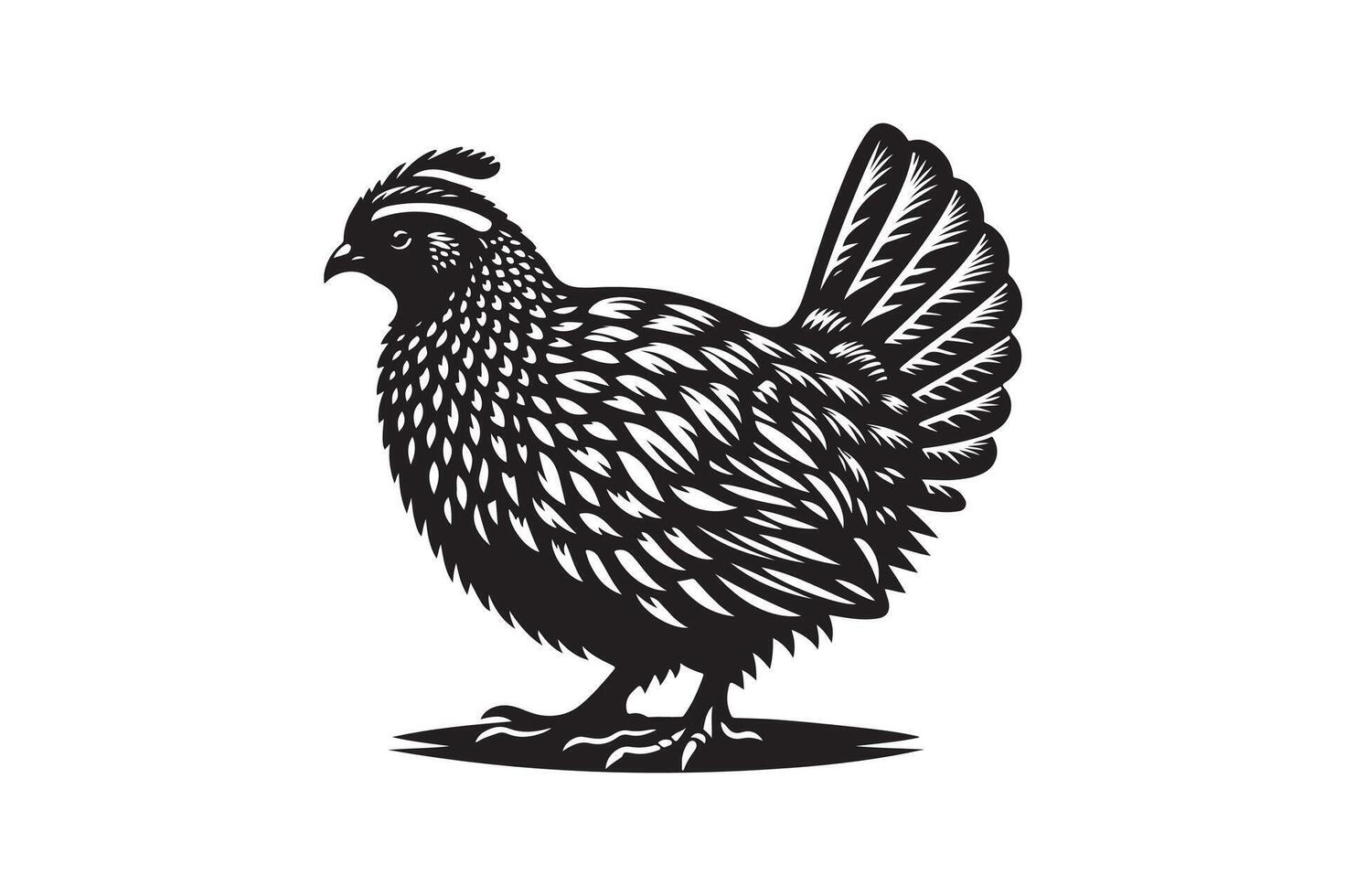 quail bird silhouette image vector