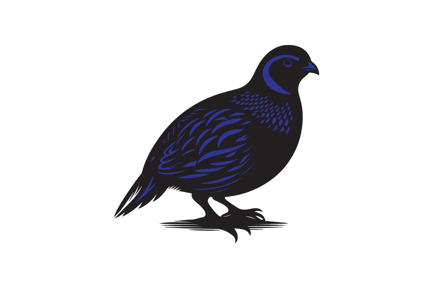 quail bird silhouette image vector