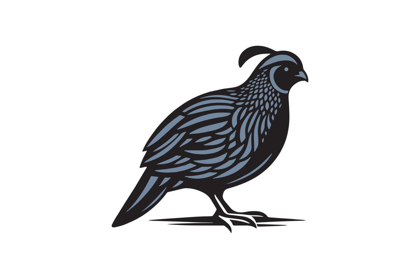 quail bird silhouette image vector