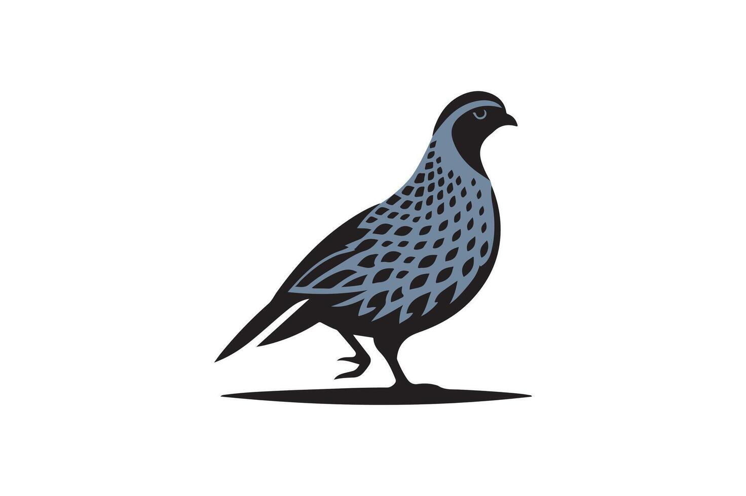 quail bird silhouette image vector