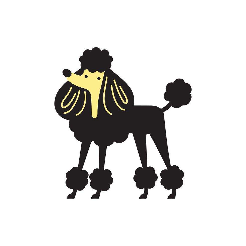 Poodle Dog Silhouette vector