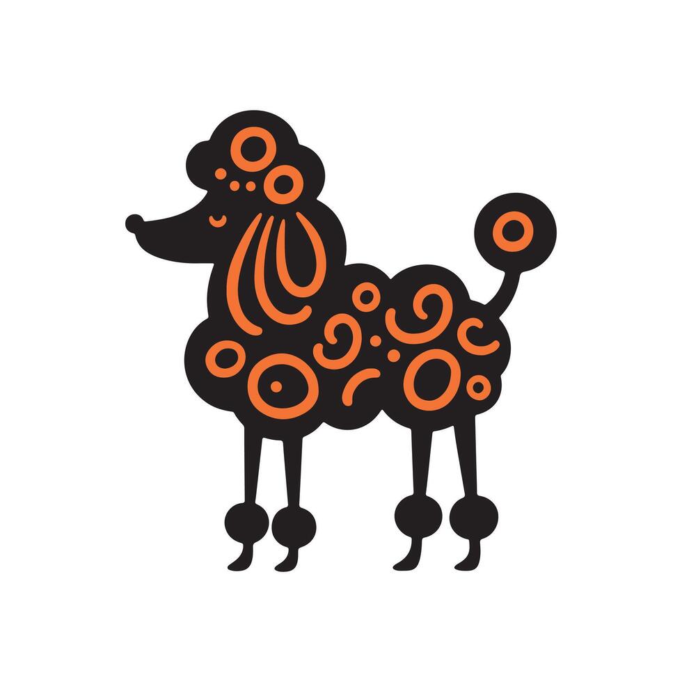 Poodle Dog Silhouette vector