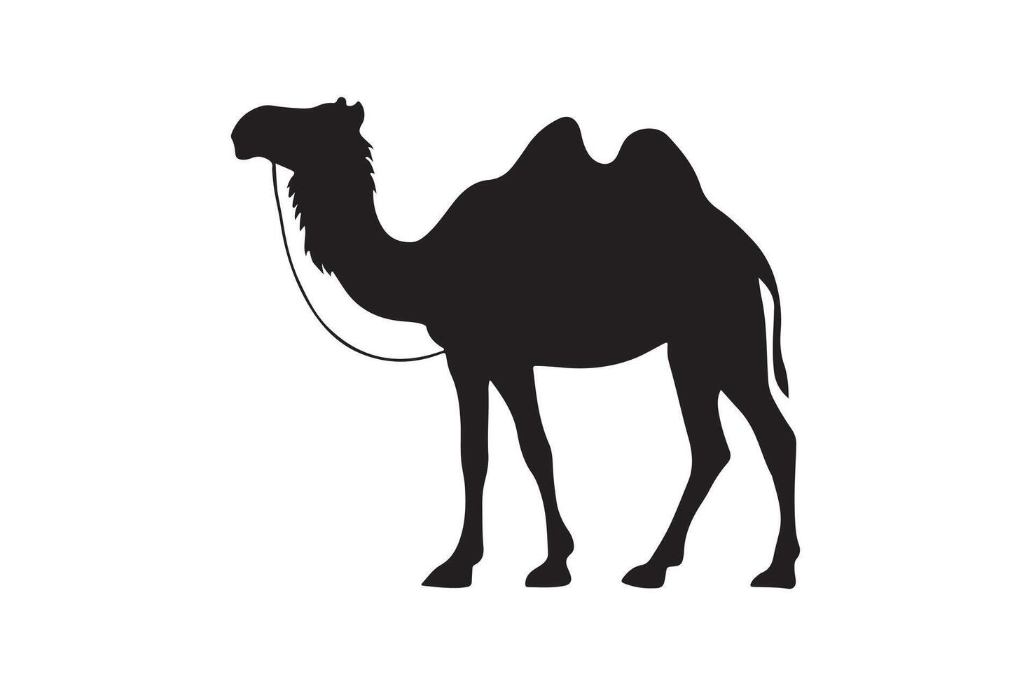 Camel silhouette illustration vector