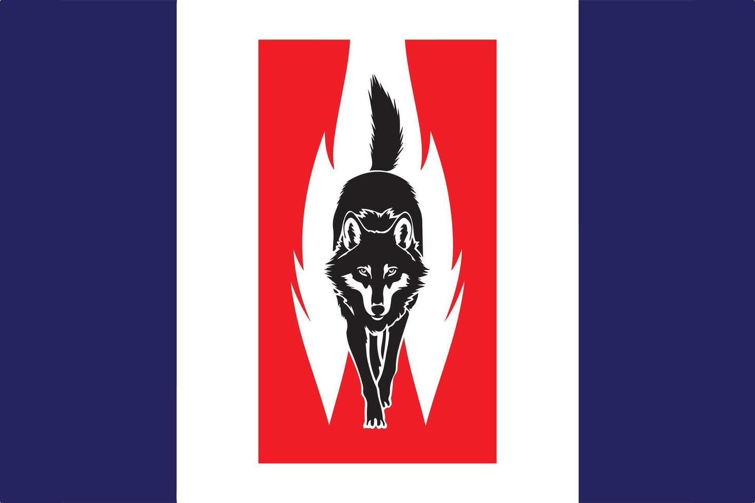 Fox silhouette logo icon based vector