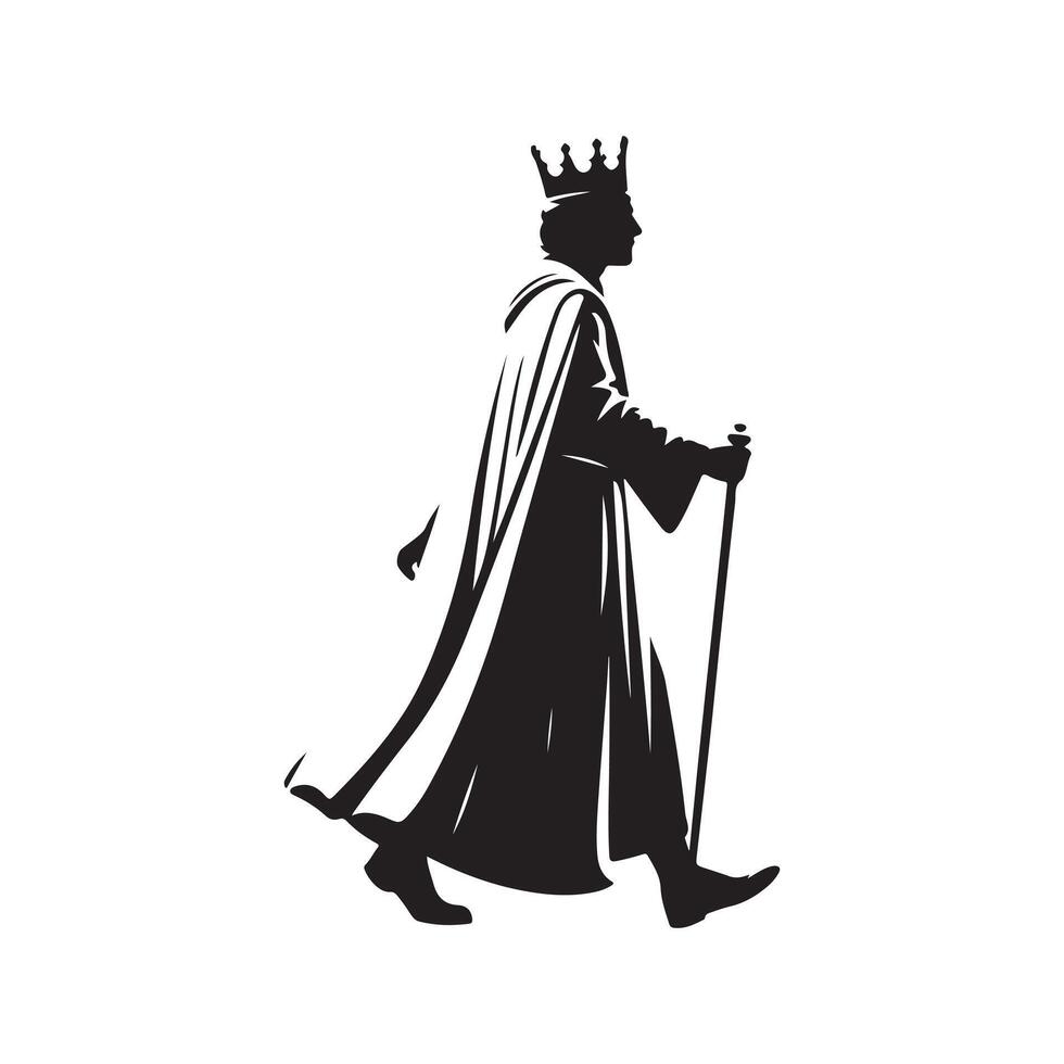 A man King silhouette king vector