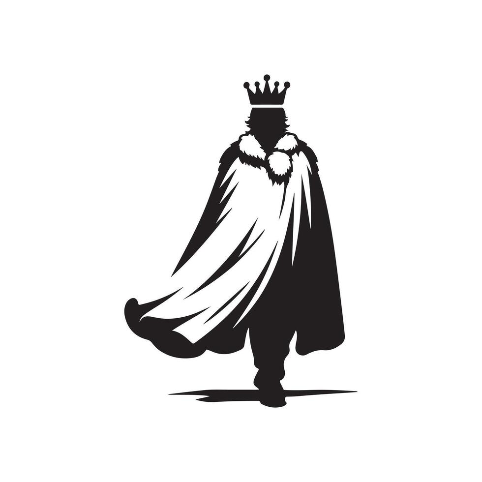A man King silhouette king vector