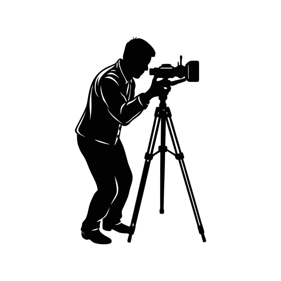 world photography day element silhouette of man vector